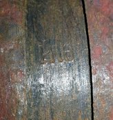 стакан шрапнельника ПМВ с клеймами "Ижорский з-д, 1910 г."