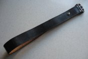 Ремень кожаный черный типа Sam Brown 110 см