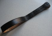 Ремень кожаный черный типа Sam Brown 110 см