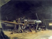 WOOTTON Aviation Art Print WWII Mustang AIRCRAFT 24 hr Inspection NORMANDY 1944.jpg