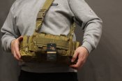 Тактическая универсальная (поясная, наплечная) сумка Silver Knight с системой M.O.L.L.E Coyote