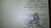 набор документов ссср и значок гто на одно лицо