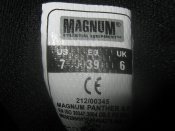 Берцы черные демисезонные Magnum Panther 8.0 в размере US7 UK6 EU39. Новые