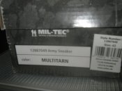Кеды тактические в камуфляже Multicam (Army Sneakers - Mil-Tec, Германия). р.43
