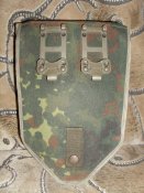 Складная лопатка с чехлом армии Бундесвер/Bundeswehr. Оригинал, клеймо, Германия. №31
