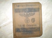 Аусвайс division Horst Wessel Третий Рейх №5