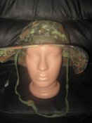 Панама с широкими полями в камуфляже флектарн. Flecktarn