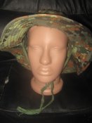 Панама с широкими полями в камуфляже флектарн. Flecktarn
