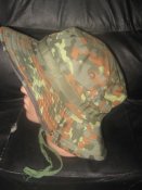 Панама с широкими полями в камуфляже флектарн. Flecktarn