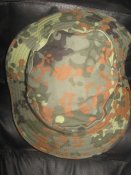 Панама с широкими полями в камуфляже флектарн. Flecktarn