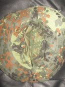Панама с широкими полями в камуфляже флектарн. Flecktarn