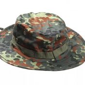 Панама с широкими полями в камуфляже флектарн. Flecktarn