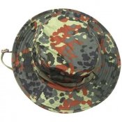 Панама с широкими полями в камуфляже флектарн. Flecktarn