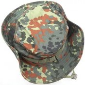 Панама с широкими полями в камуфляже флектарн. Flecktarn
