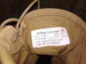 Берцы армия США летние облегченные песочные (пустынка) McRae Footwear. р.7.5R (лот №7-2)
