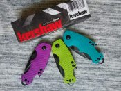 Складной нож от компании Kershaw. Модель Shuffle Teal BW. Оригинал.