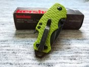 Складной нож от компании Kershaw. Модель Shuffle Lime BW. Оригинал.