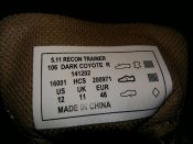 Кросівки 5.11 Recon Trainer, Dark Coyote, 46р. Оригінал. Новий товар.