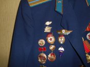Парадная форма майора ВВС (ИТС) с медалями и значками