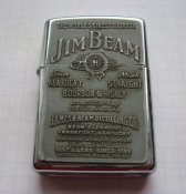 Зажигалка бензиновая оригинал Zippo 250JB 928 Jim Beam Pewter Emblem 1997