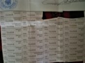 Листы талонов ветеранов войны для проезда 2012 по 2017 и 2013 по 2018 года