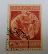 Почтовые марки, рейх (1 шт). День рождения Гитлера