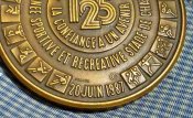 Настольная медаль Швейцарии Женева Шампель 140 грамм.