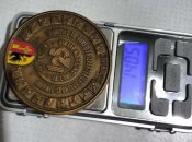 Настольная медаль Швейцарии Женева Шампель 140 грамм.