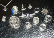 Серебряное кольцо перстень Эдельвейс серебро 925 с цирконами