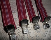 Підтяжки на кліпсах, бордові