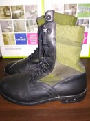 Берцы военные тропические черые/олива облегчёнки - оригинал BW Baltes Tropenstiefel р.42 (лот №12)