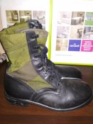 Берцы военные тропические черые/олива облегчёнки - оригинал BW Baltes Tropenstiefel р.42 (лот №12)
