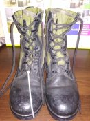 Берцы военные тропические черые/олива облегчёнки - оригинал BW Baltes Tropenstiefel р.44 (лот №16)