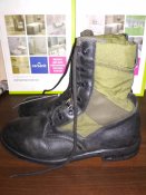 Берцы военные тропические черые/олива облегчёнки - оригинал BW Baltes Tropenstiefel р.44 (лот №16)