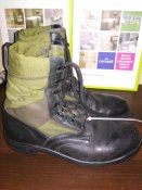 Берцы военные тропические черые/олива облегчёнки - оригинал BW Baltes Tropenstiefel р.44 (лот №16)