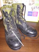 Берцы военные тропические черые/олива облегчёнки - оригинал BW Baltes Tropenstiefel р.44 (лот №16)