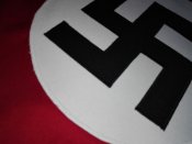 Флаг NSDAP ( Nationalsozialistische Deutsche Arbeiterpartei ). Третий Рейх.