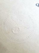 Медаль "В память 1 октября 1938 года" с документом