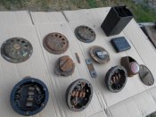 Ретро мото сигналы С-35А и тип А,  стоп и корпус аккумулятора.