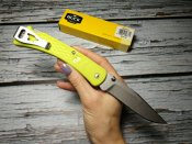 Складной нож от компании Buck. Серия Slim Hunter® Select. Модель 0110GRS1-B (Chartreuse). Оригинал