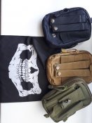 Тактическая сумка койот поясная EDC, барсетка   баф череп в подарок