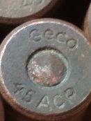 13 ммг патронов Geco 45 acp
