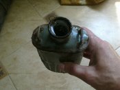 Фляга Австрия,ПМВ,крышка,не течет,клеймо.