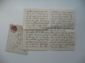 Письмо Кайзеровсякя Германия 1913 год