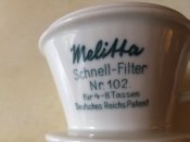 Фильтр для кофе Melitta Рейх DRP 1930-е