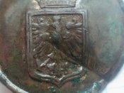 Пруський гудзик ПСВ в позолоті.