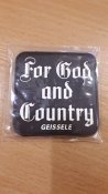 Патч на одежду For God and Country 5x5(см)
