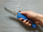 Складной нож от компании Cold Steel. Модель Pro Lite Tanto (Blue).  Оригинал.