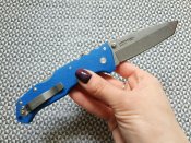 Складной нож от компании Cold Steel. Модель Pro Lite Tanto (Blue).  Оригинал.