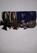 Наградная планка из четырёх наград 3 рейх. Оригинал.